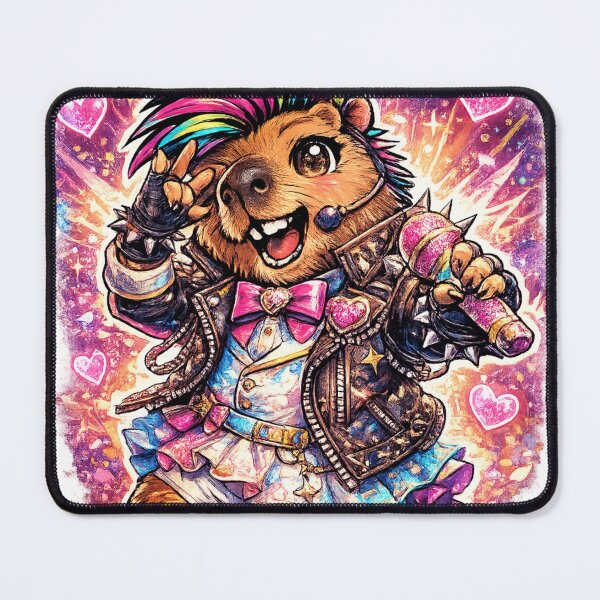 Item preview, K-Pop Idol Capybara Colorful Stage Star designed and sold by NovaMoodCo.