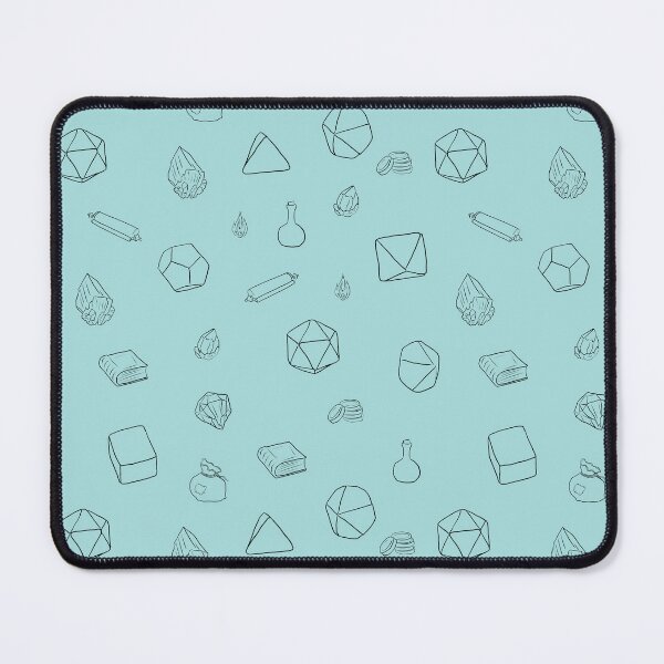 Item preview, Aqua green fantasy pattern designed and sold by Amarantis.