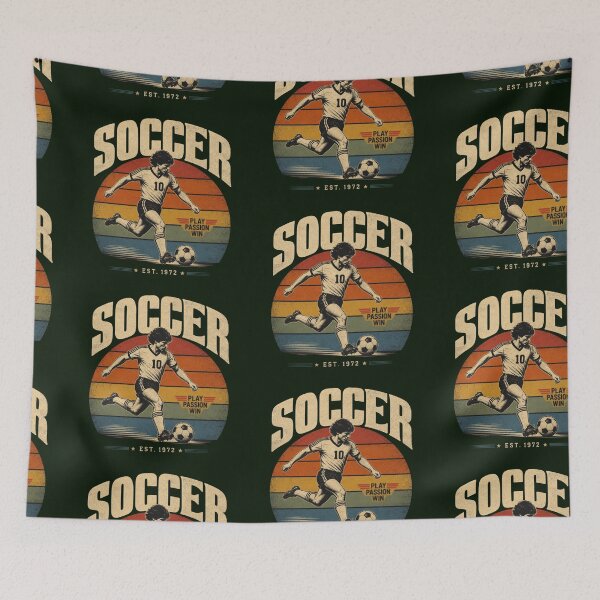 Item preview, Soccer - Play, Passion, Win designed and sold by Magenta Merch.