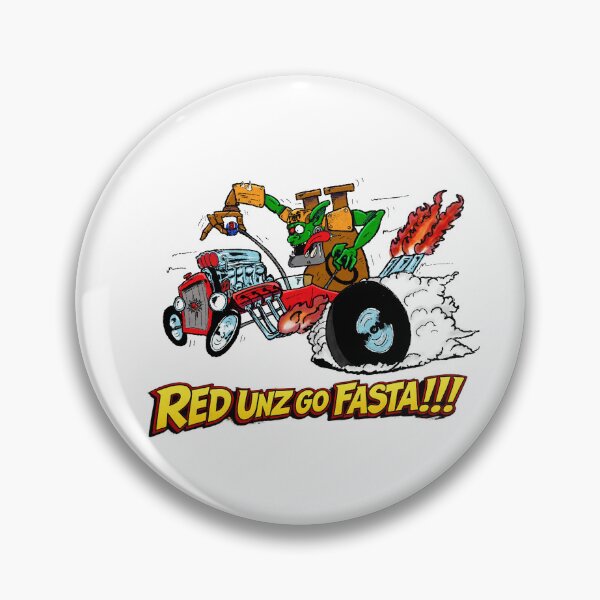 Item preview, RED UNZ GO FASTA!!! designed and sold by ThimbleandOak.
