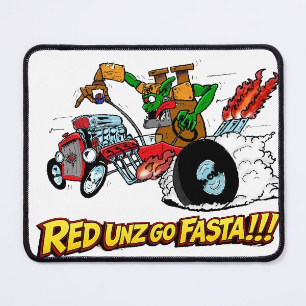 Item preview, RED UNZ GO FASTA!!! designed and sold by ThimbleandOak.