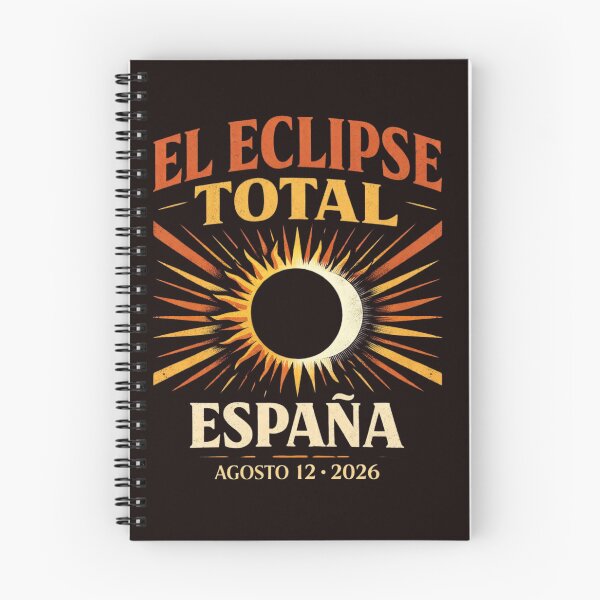 Item preview, El Eclipse Total España 2026 Astronomy Shirt designed and sold by Print Loft.