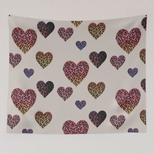 Item preview, Colorful leopard hearts designed and sold by vespertine4u.