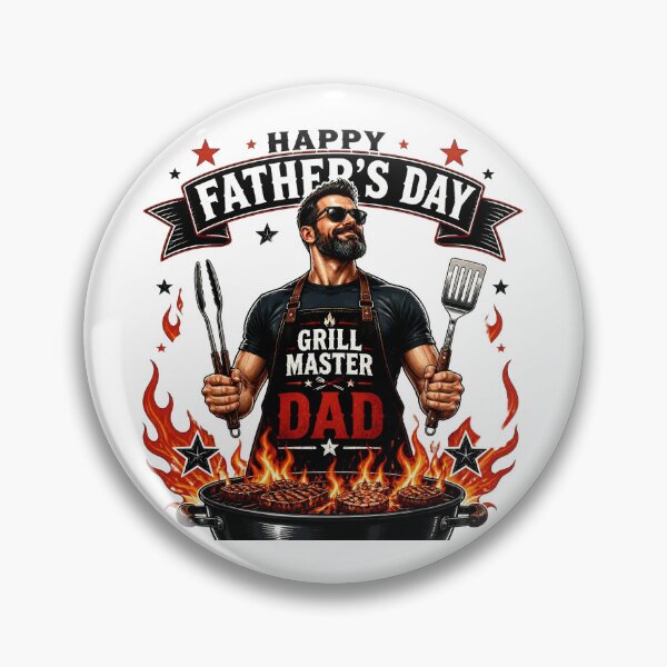 Item preview, Grill Master Dad BBQ King Father's Day Gift designed and sold by Zara Art House.