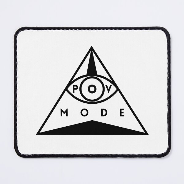 Item preview, POV Mode Eye Triangle Minimalist Geometric Symbol Black designed and sold by Aetherix Studio.