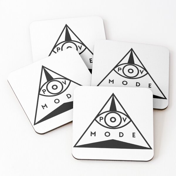 Item preview, POV Mode Eye Triangle Minimalist Geometric Symbol Black designed and sold by Aetherix Studio.