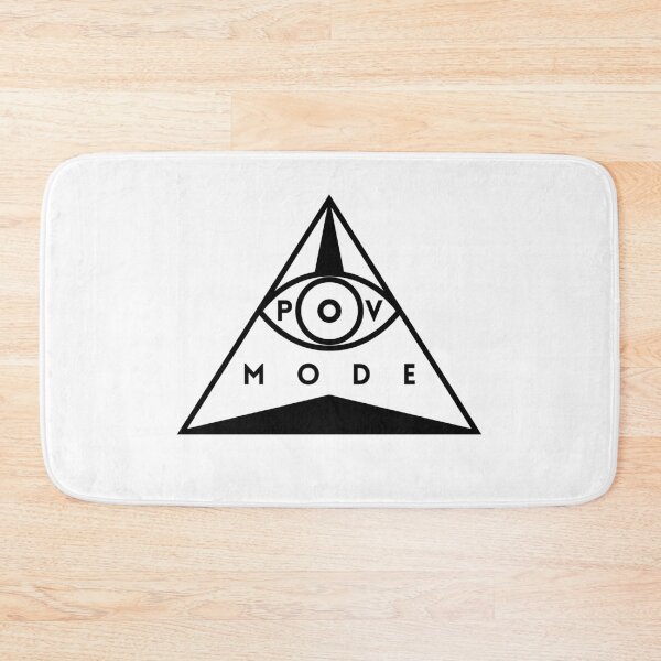 Item preview, POV Mode Eye Triangle Minimalist Geometric Symbol Black designed and sold by Aetherix Studio.