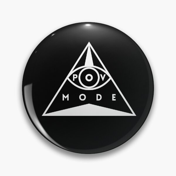 Item preview, POV Mode Eye Triangle Minimalist Geometric Symbol White designed and sold by Aetherix Studio.