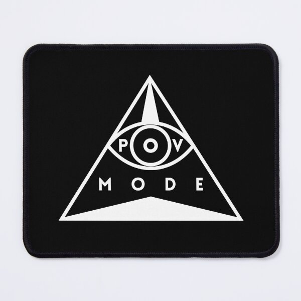 Item preview, POV Mode Eye Triangle Minimalist Geometric Symbol White designed and sold by Aetherix Studio.