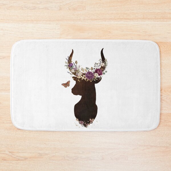 Item preview, Boho Floral Deer Silhouette - Wildflower Nature Art designed and sold by artbywafa2025.