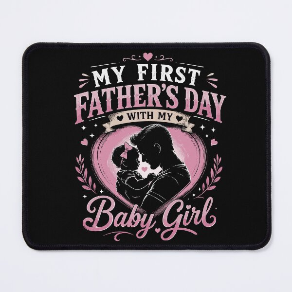 Item preview, My First Fathers Day with Baby Girl Funny First Time Dad designed and sold by 76Valeria.