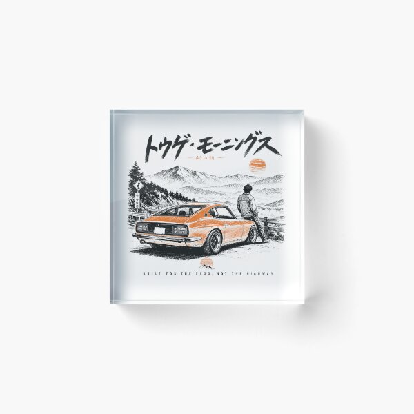Item preview, Touge Mornings, Classic Japanese Coupe Vintage Car Art designed and sold by NullSpacePrints.