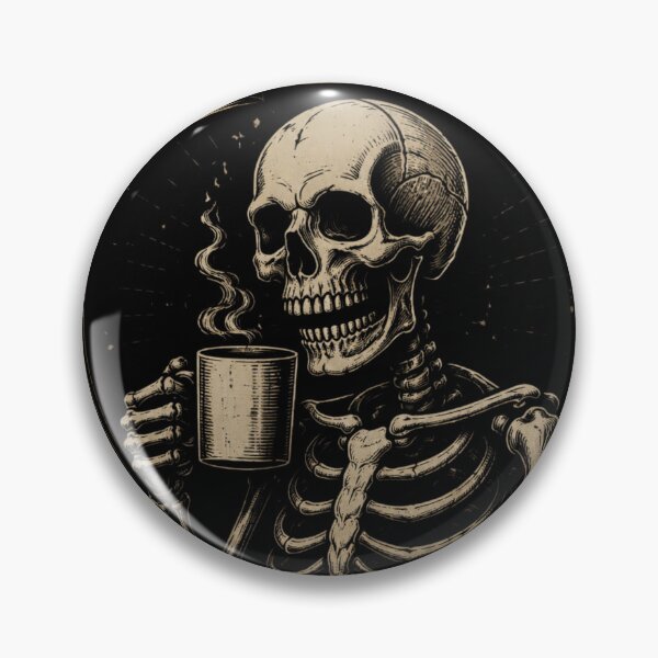 Item preview, Not Rude Just Uncaffeinated – Funny Coffee Skeleton Design designed and sold by KAIGEN7.