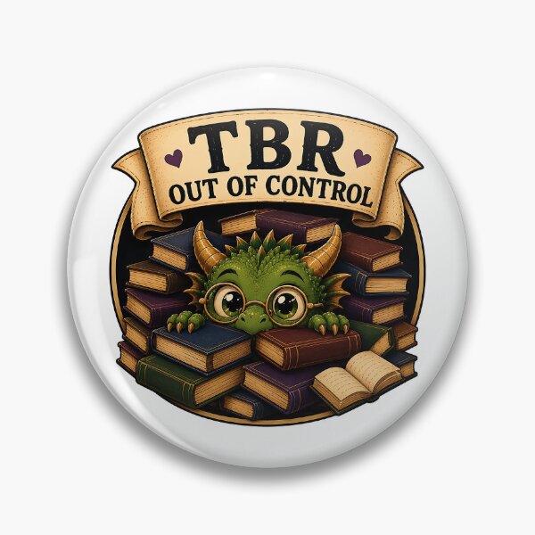 Item preview, TBR Out of Control Dragon – Cute Book Dragon Fantasy Reader Design designed and sold by Digital Culture Studio.