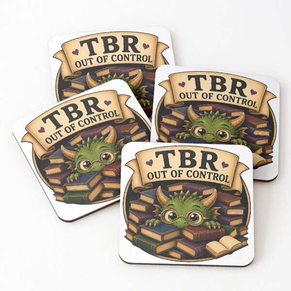 Item preview, TBR Out of Control Dragon – Cute Book Dragon Fantasy Reader Design designed and sold by Digital Culture Studio.