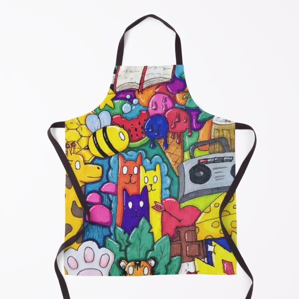 Item preview, Vibrant Cartoon Doodle Collage designed and sold by magatiorsuao.