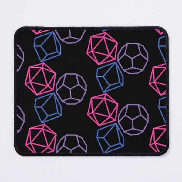 Item preview, Neon Bisexual Pride D20 Dice | Glowing RPG Gaming Design designed and sold by Hallowed Artistry.