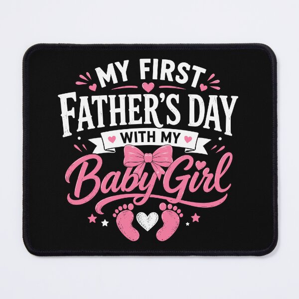 Item preview, My First Fathers Day with Baby Girl Funny First Time Dad designed and sold by 76Valeria.