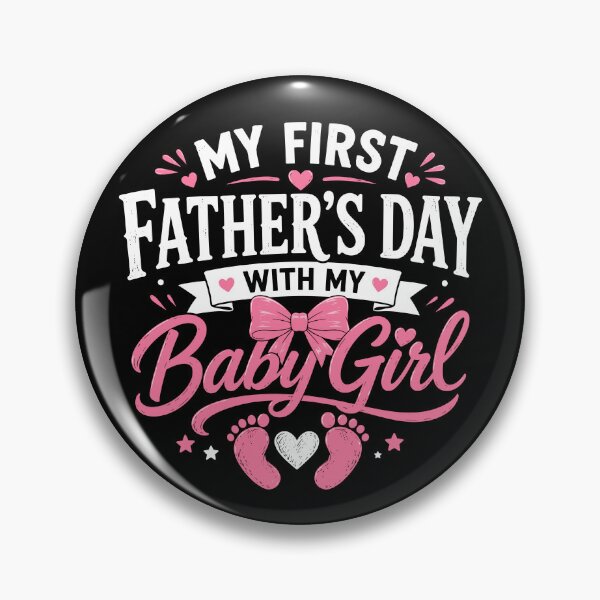 Item preview, My First Fathers Day with Baby Girl Funny First Time Dad designed and sold by 76Valeria.