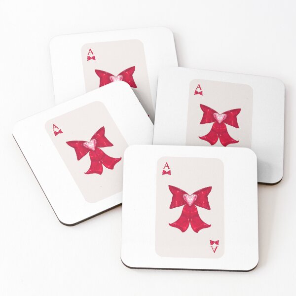 Item preview, Ace of Hearts Ribbon Casino Playing Card Illustration, Retro Vibes, Coquette Bows designed and sold by SpringTeaDesigns.