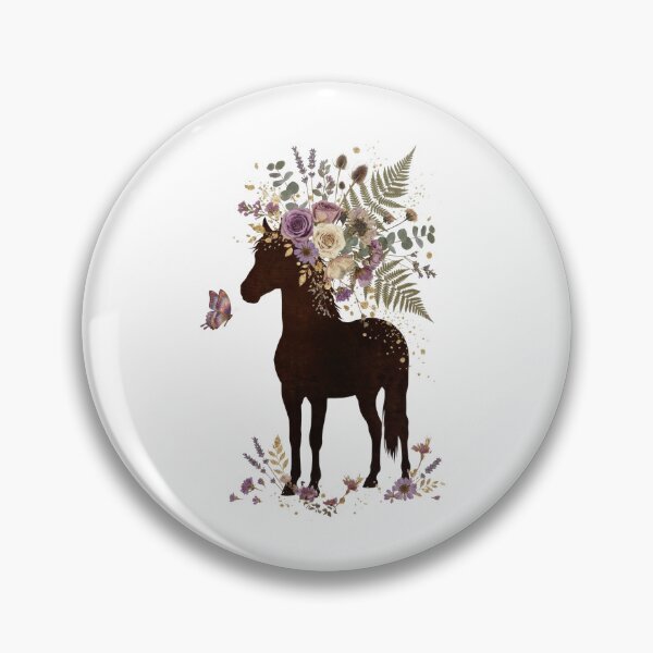 Item preview, Boho Floral Horse Silhouette - Wildflower Equestrian Art designed and sold by artbywafa2025.