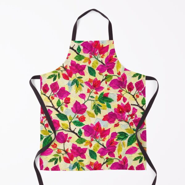 Item preview, Pink Bougainvillea Floral Collage Pattern, Vibrant Tropical Botanical Seamless Design, Handmade Paper Cut Flower Repeat Print designed and sold by SWSandraWechner.