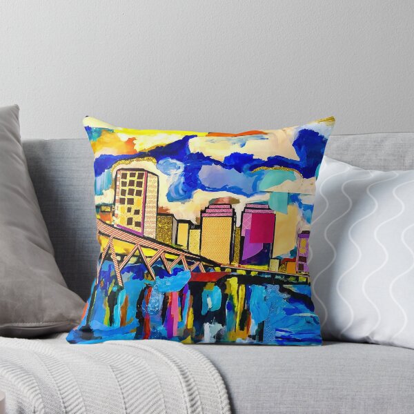 Item preview, Richmond Virginia Mixed Media Painting/Collage  designed and sold by ThatCoolArtTeacher.