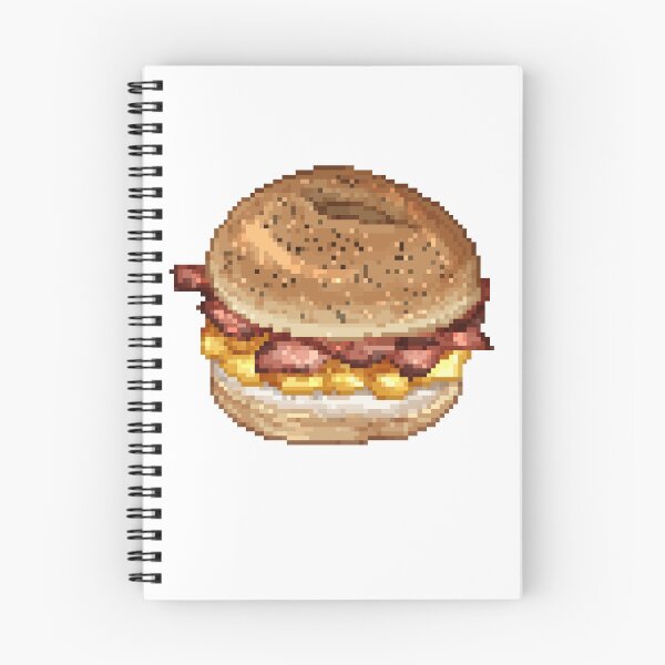 Item preview, Pixel art Bacon Bagel designed and sold by ddthewizard.