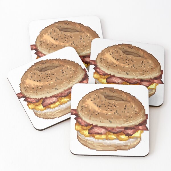 Item preview, Pixel art Bacon Bagel designed and sold by ddthewizard.