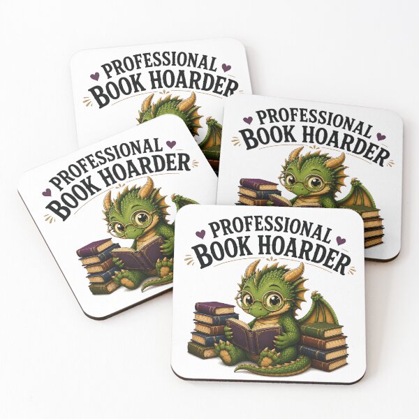 Item preview, Professional Book Hoarder Dragon – Cute Fantasy Reader Book Lover Design designed and sold by Digital Culture Studio.