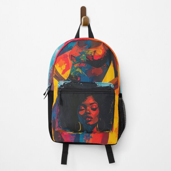 Item preview, Afro Woman Funk Soul Portrait Silhouette T-Shirt | Colorful Pop Art Tee designed and sold by PYRAMIDA Co..