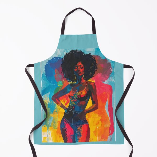 Item preview, Afro Woman Funk Soul Portrait Silhouette T-Shirt | Colorful Pop Art Tee designed and sold by PYRAMIDA Co..