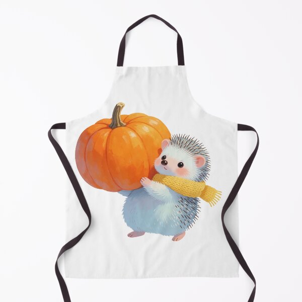 Item preview, Autumn Hedgehog with Pumpkin | Cute Cottagecore Forest Animal designed and sold by AillustriaAK.
