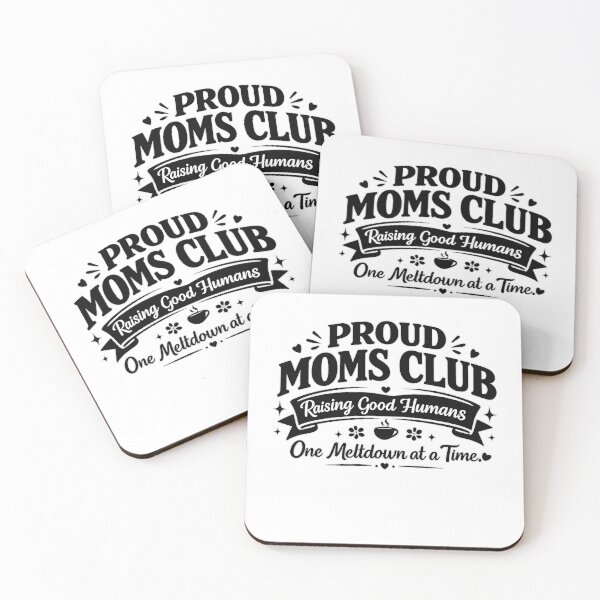 Item preview, Proud Moms Club | Raising Good Humans One Meltdown at a Time | Funny Mom Shirt designed and sold by ravuh.