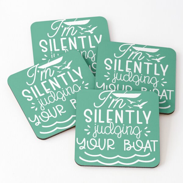Item preview, I am Silently Judging Your Boat – Funny Lake Life Boating Design designed and sold by EmeraldeaArt.