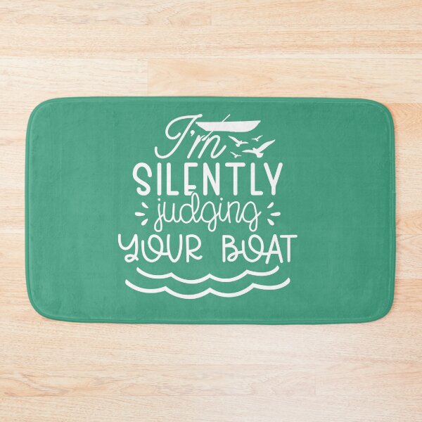 Item preview, I am Silently Judging Your Boat – Funny Lake Life Boating Design designed and sold by EmeraldeaArt.