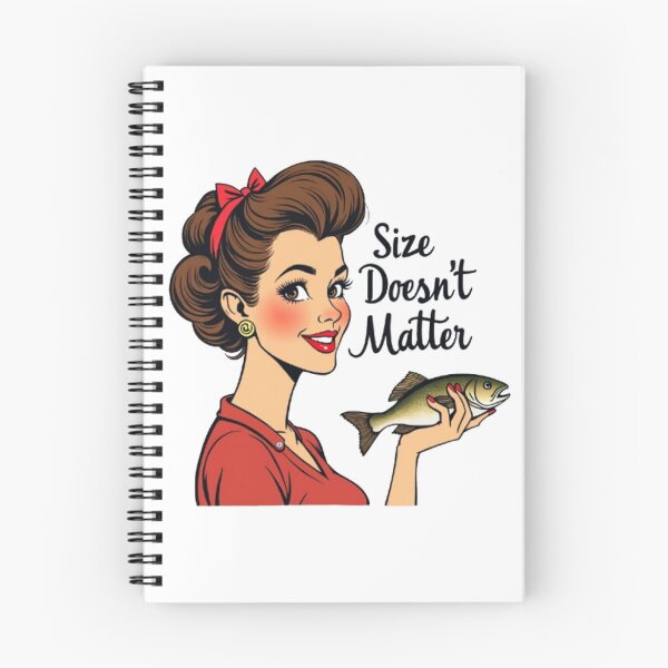Item preview, Retro Style Funny & Sarcastic Fishing Size Doesn't Matter  designed and sold by BackwoodsFeral.