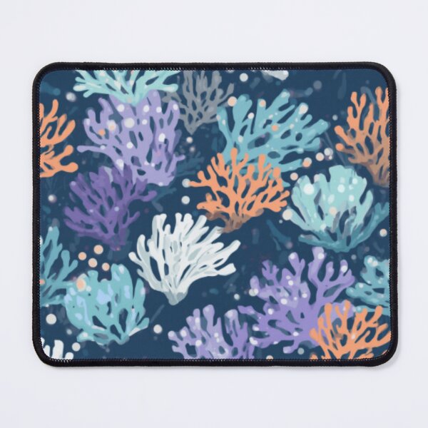 Item preview, White Orange Teal Purple Coral designed and sold by SeaStarAlex.
