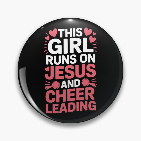 Item preview, This girl runs on Jesus and cheer designed and sold by jkrphoto.