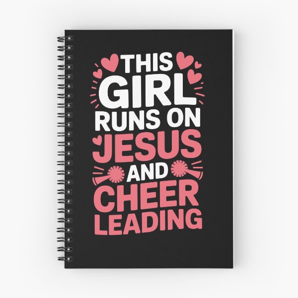 Item preview, This girl runs on Jesus and cheer designed and sold by jkrphoto.