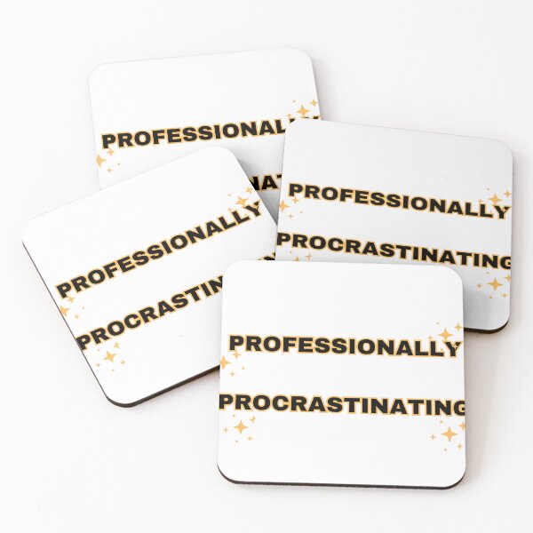 Item preview, Professionally Procrastinating Funny Lazy Humor Quote T-Shirt designed and sold by vibecraft_studio2.