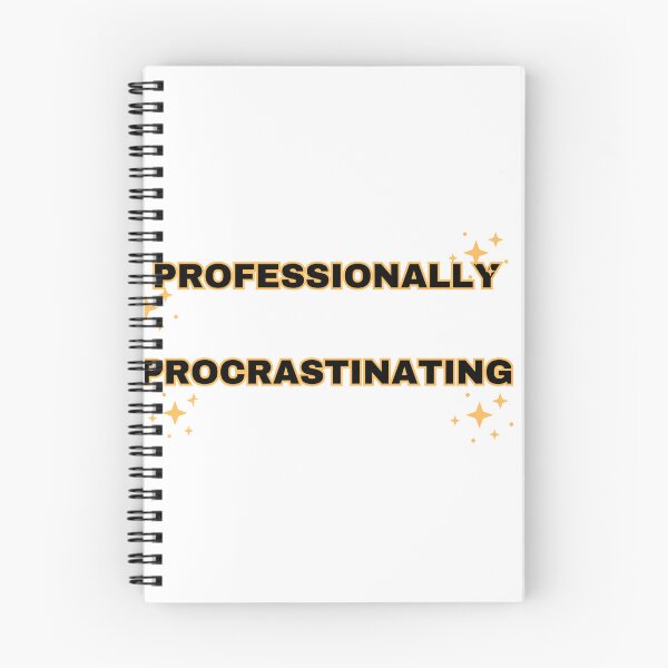 Item preview, Professionally Procrastinating Funny Lazy Humor Quote T-Shirt designed and sold by vibecraft_studio2.