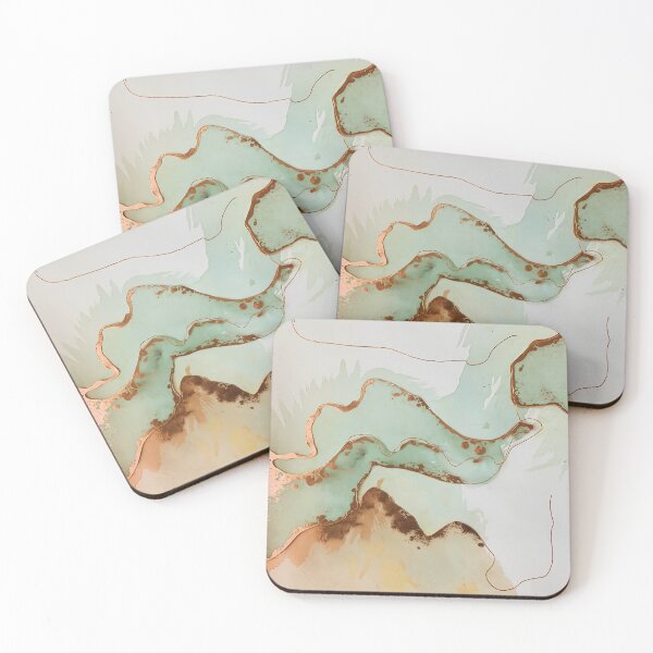 Item preview, Copper Patina Abstract Waves Pattern designed and sold by Tammy Winand Arts.