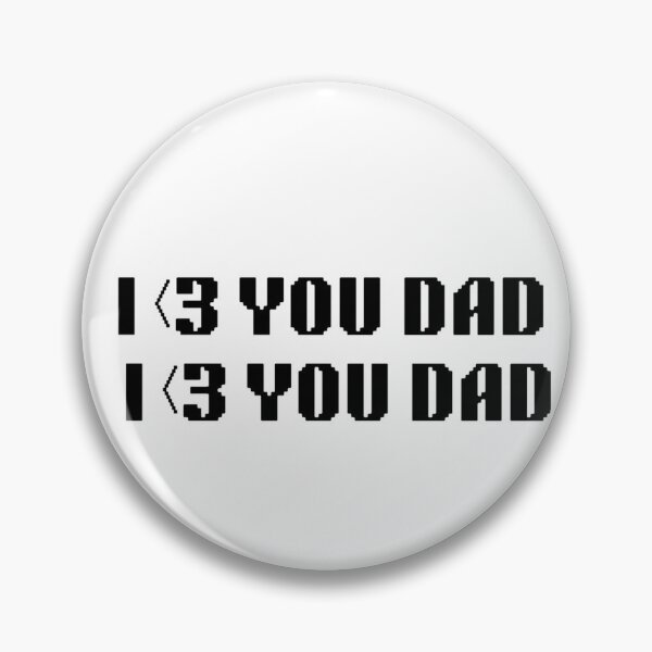 Item preview, I Love You Dad Pixel Typography | Retro Gaming Father's Day Gift | Gamer Dad designed and sold by The-SilentPlace.