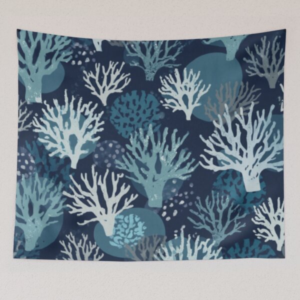 Item preview, Gray Teal Coral designed and sold by SeaStarAlex.