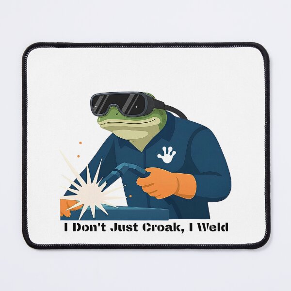 Item preview, Funny Welding Frog Welder Metalworking Trade Joke designed and sold by FANTASYoDarknes.