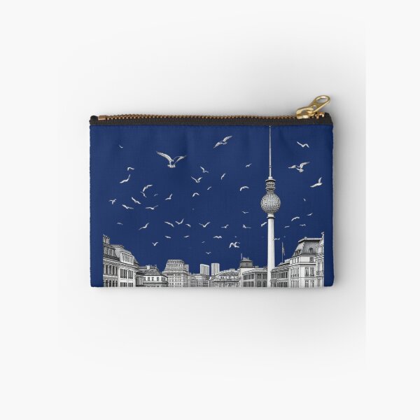Item preview, Berlin -fantasy art - TV Tower Cityscape Black and White Ink Sketch Art designed and sold by UmSkelig834.