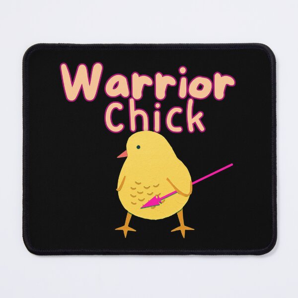 Item preview, Warrior Chick - Cute Chronic Illness & Disability Warrior Pun designed and sold by pulse_retail.