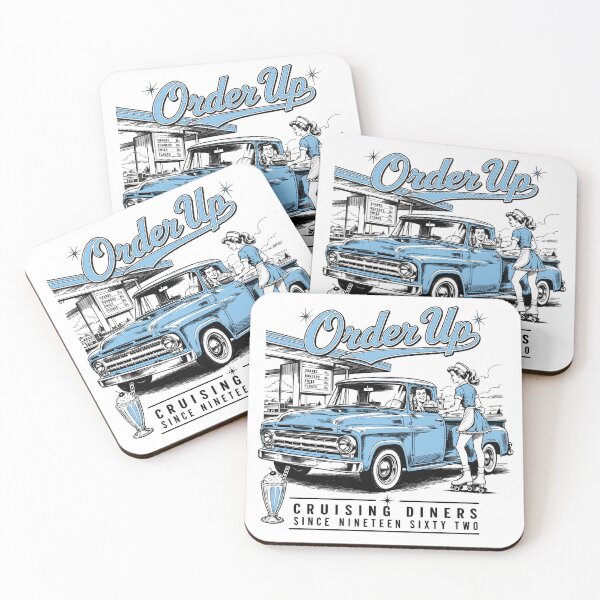 Item preview, Order Up, Classic American Pickup Truck Retro Diner Art designed and sold by NullSpacePrints.
