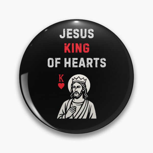 Item preview, Jesus King Of Hearts Funny Gift For Christians designed and sold by WearFine.
